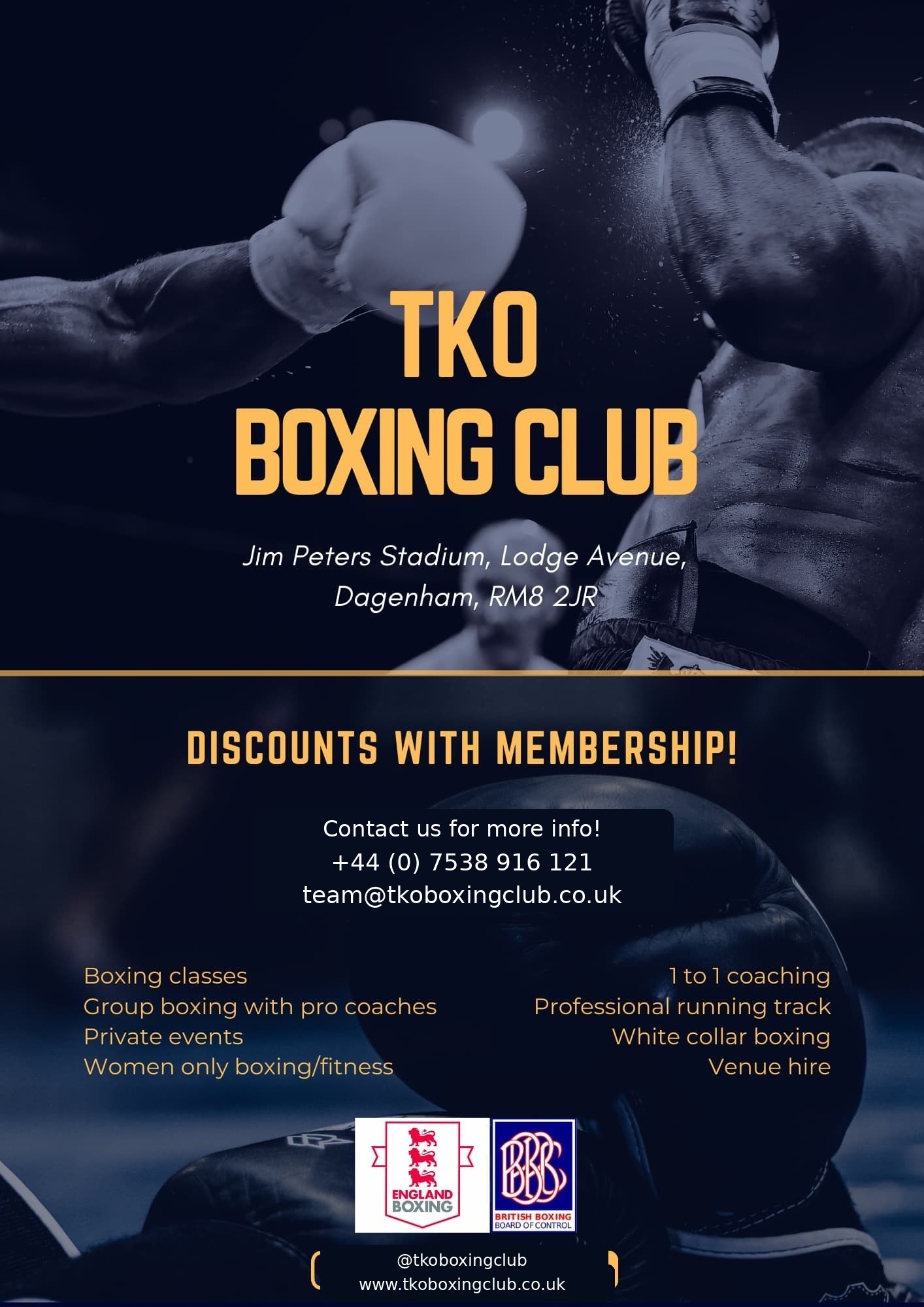 TKO Boxing Club leaflet